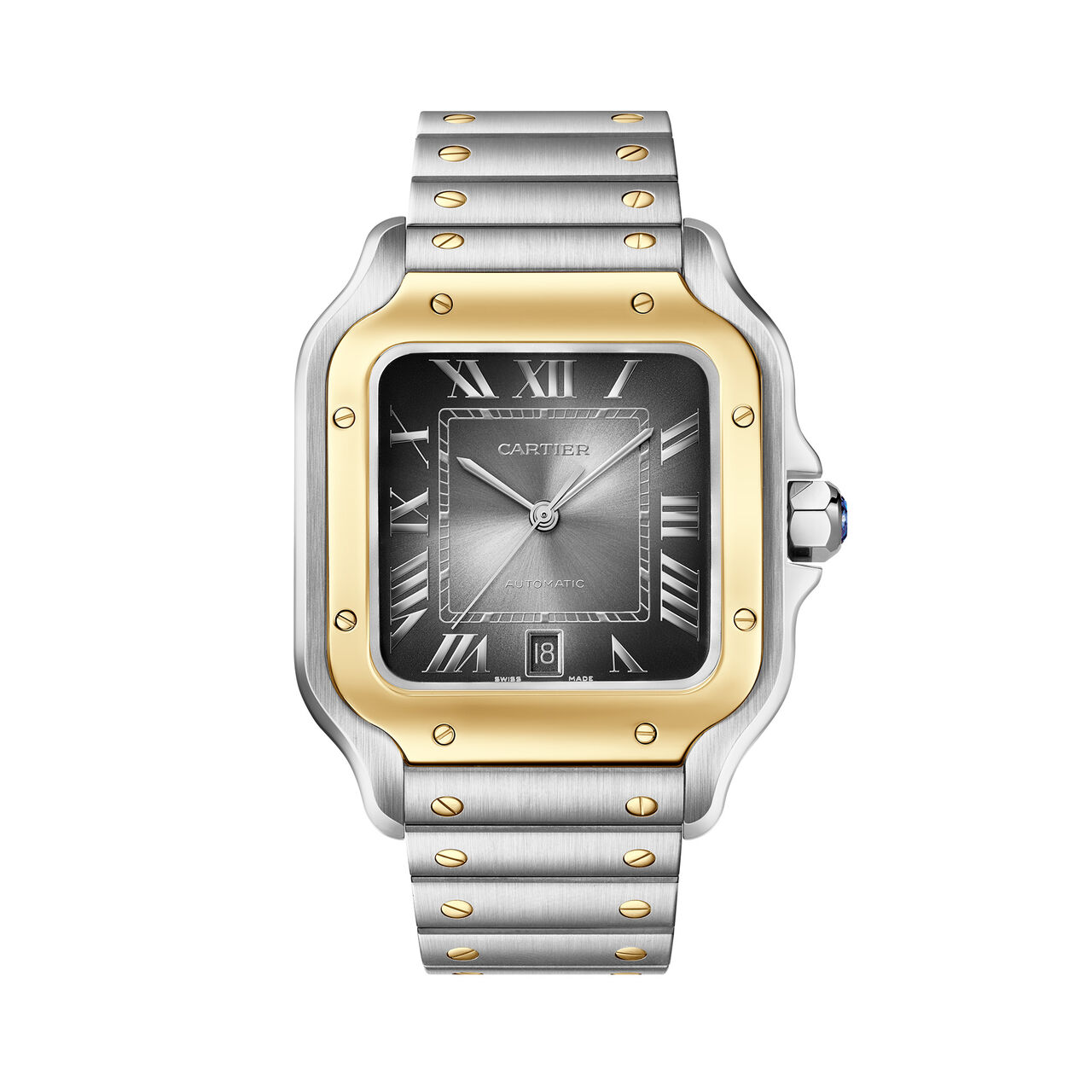 Cartier Santos de Cartier Large Automatic 40 mm Yellow Gold and Stainless Steel W2SA0030 image number 0